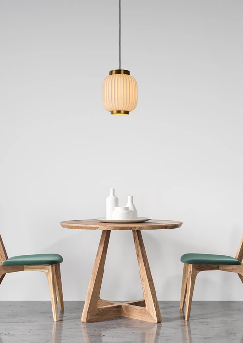 Lucide GOSSE - Pendant light - Ø 19,5 cm - 1xE27 - White - atmosphere 1